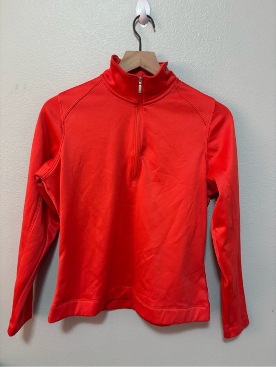 Nike Tops - Nike Bright Red Therma-FIT Golf Quarter-Zip Pullover